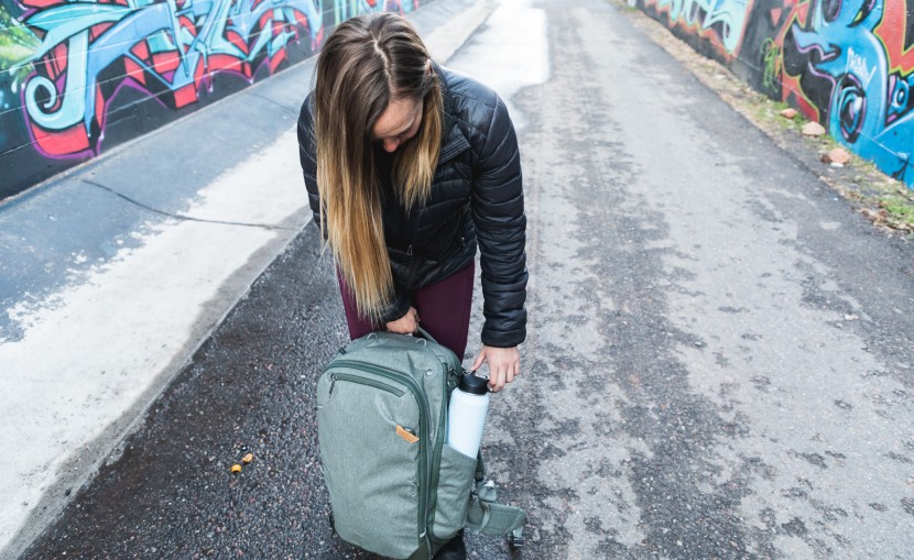 travel backpack - the rigid foam makes this pack super comfy to wear for long periods...