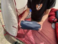 The NeoAir is so tiny! This is also one of the best air mattresses...