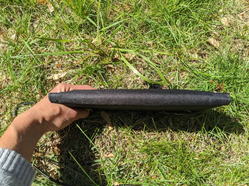 ravpower 16w prime - this panel is average in size and shape - comparable to most panel...