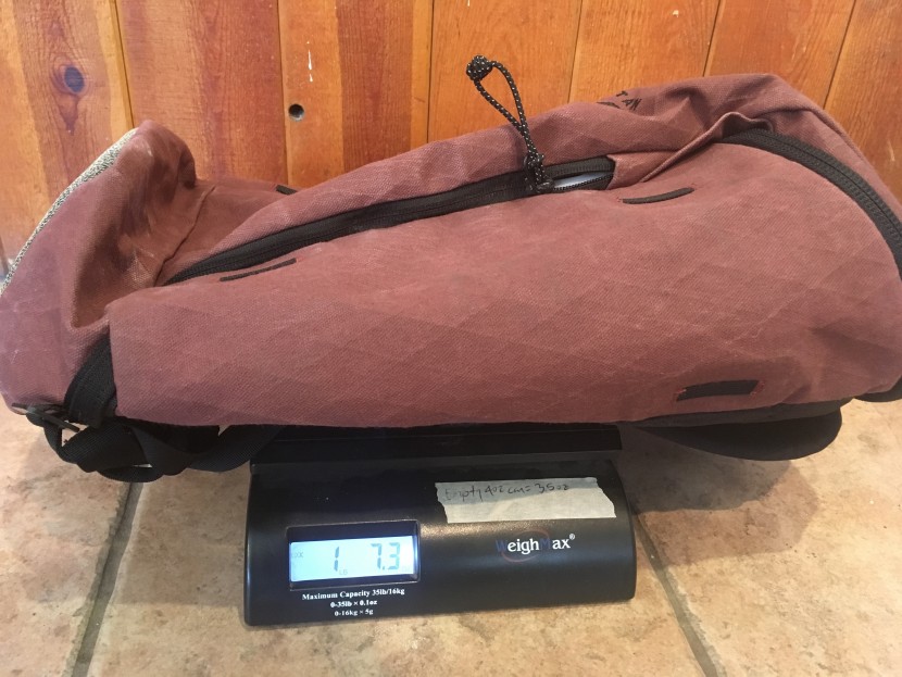 mountain hardwear multi-pitch 20 - weighing the multi-pitch 20.