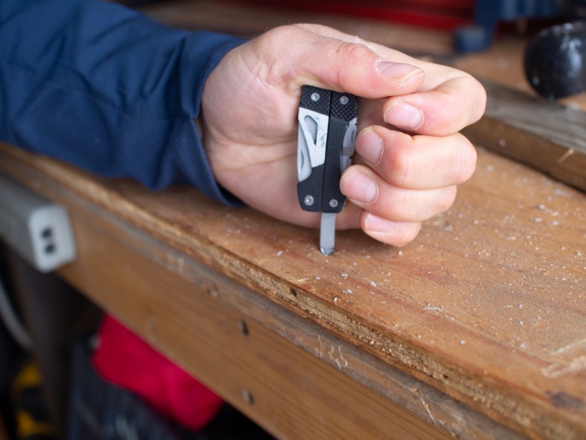 gerber vise - the phillips driver bit of the vise, as is typical on these tiniest...