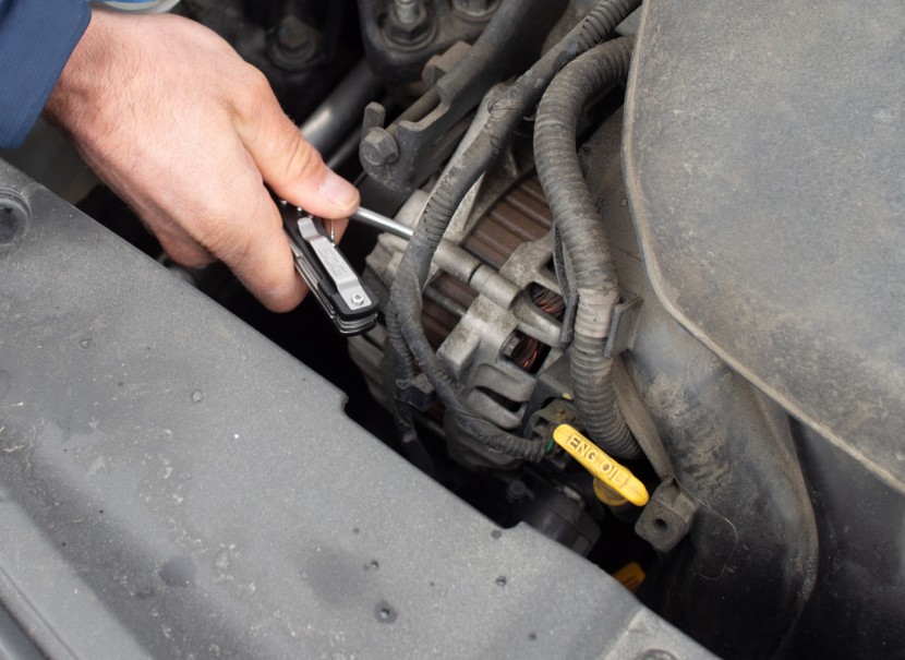 sog micro toolclip - the phillips head screwdriver is on the end of one arm of the sog...