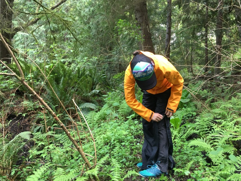 rain pants womens - dual purpose, dual-direction zippers; great for on/off and...