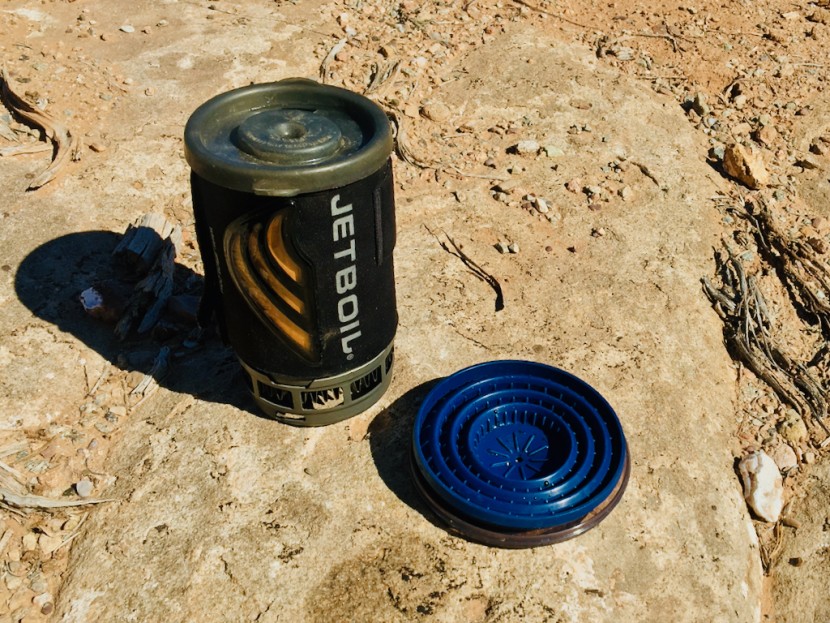 camping coffee - the collapsed java drip takes up hardly any space at all!