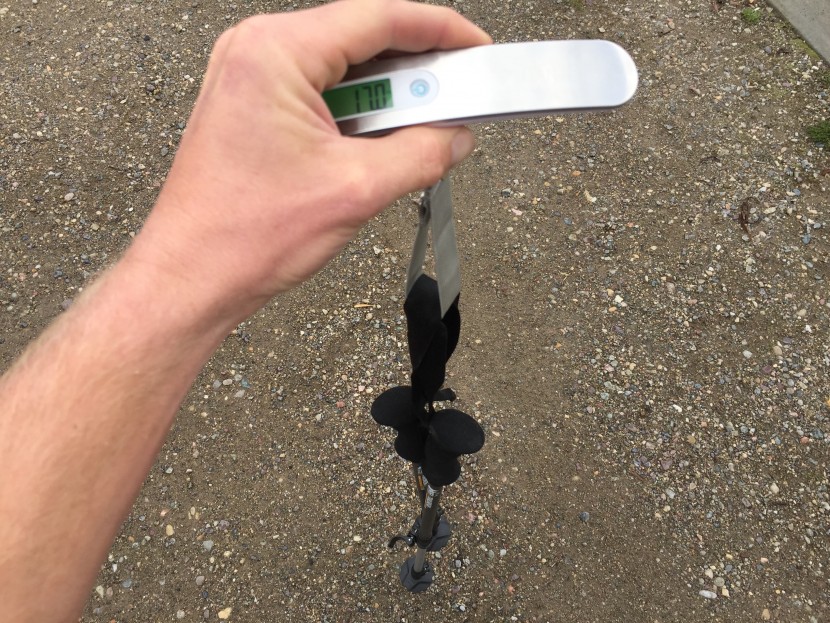 trekking poles - in addition to assessing swing weight on the trail, we measured the...