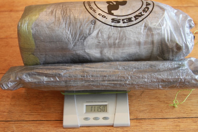 big agnes tiger wall 2 carbon - a look at the weight of all components, including the poles.