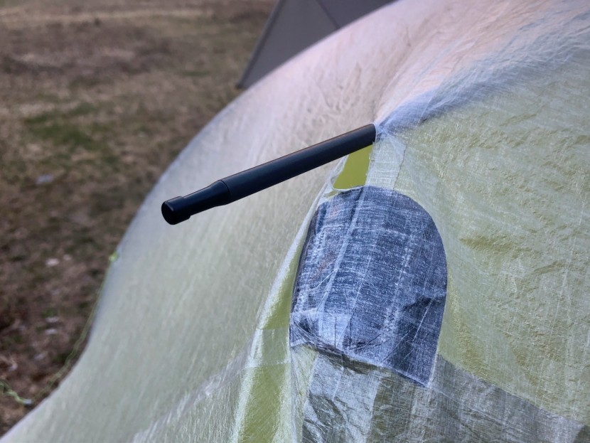 big agnes tiger wall 2 carbon - here we had a bit of a mishap when trying to get the cross-bar into...