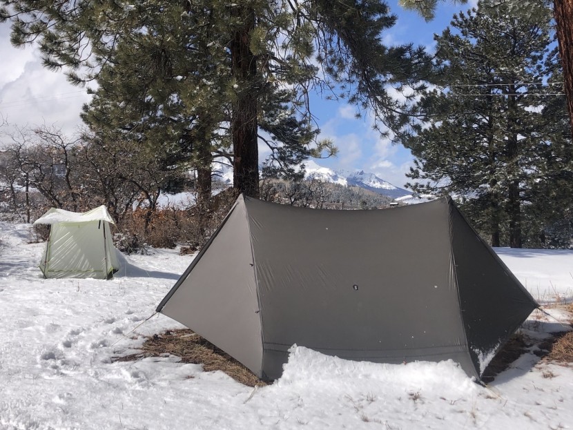 when we couldn't go backpacking, we'd set these tents up...