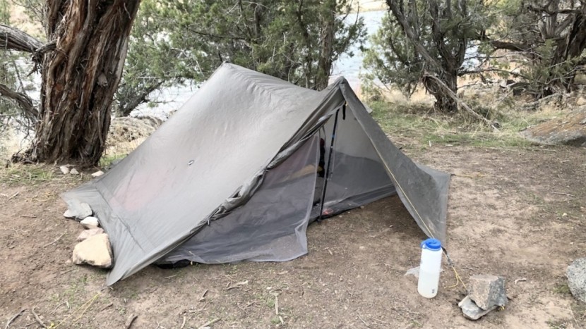 ultralight tent - we set up this tent with poles only 115 cm long which isn&#039;t nearly...