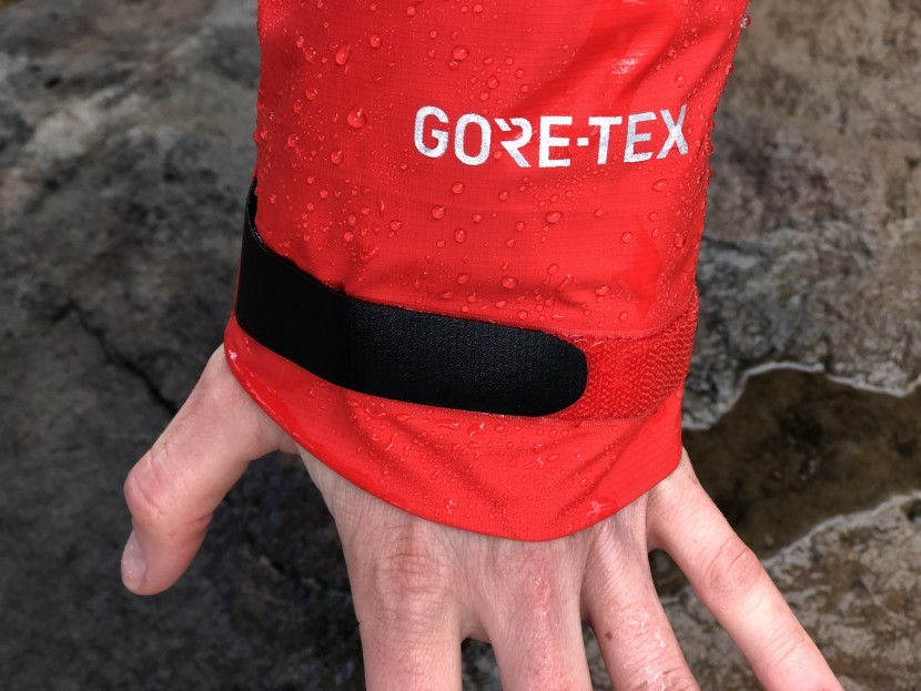 rei co-op stormbolt gtx for women - long sleeves, velcro adjustable cuffs, and longer backs of hands are...