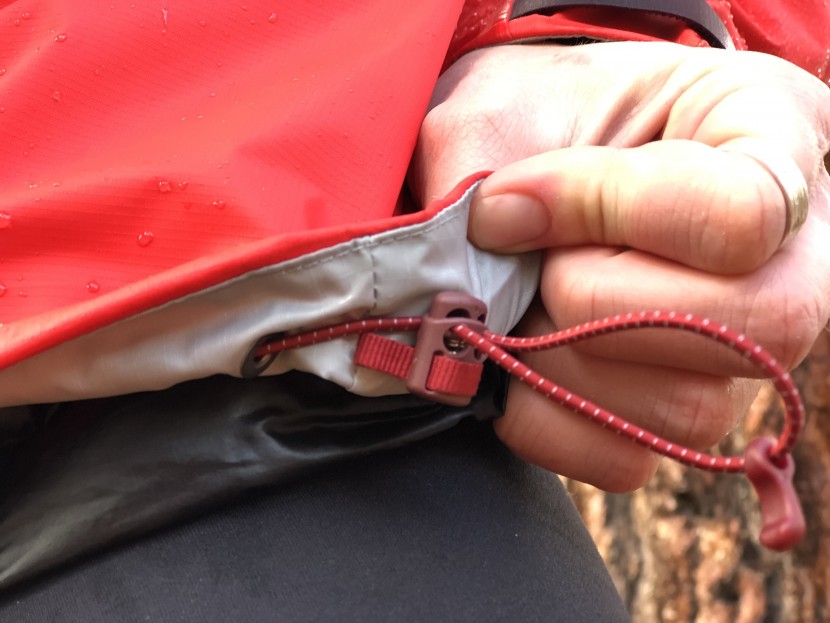 rei co-op stormbolt gtx for women - the hem adjustment toggles are easy to use.