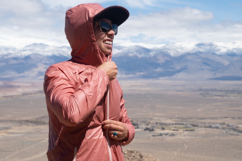 smartwool merino sport ultra light hoody for women - we love the comfy hood of the merino sport running jacket.