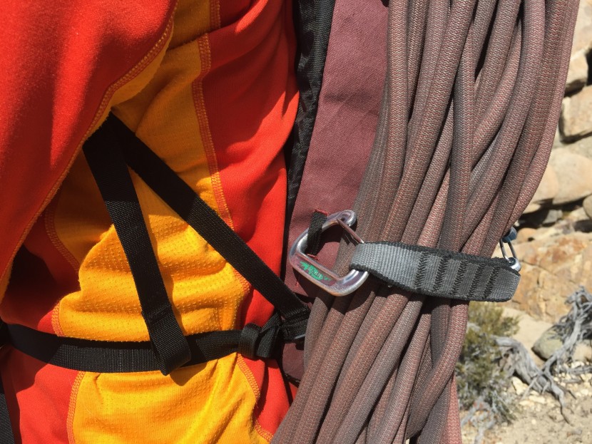 mountain hardwear multi-pitch 20 - the additional attachment points let use gear we&#039;re already carrying...