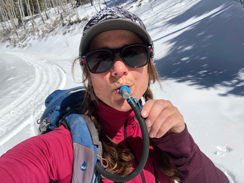 hydration bladder - we enjoy hydration while skiing in the winter with this insulative...