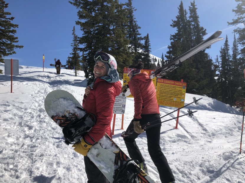 arc&#039;teryx fortrez hoody for women - steph dons the arc&#039;teryx kyanite before heading up the mountain on...