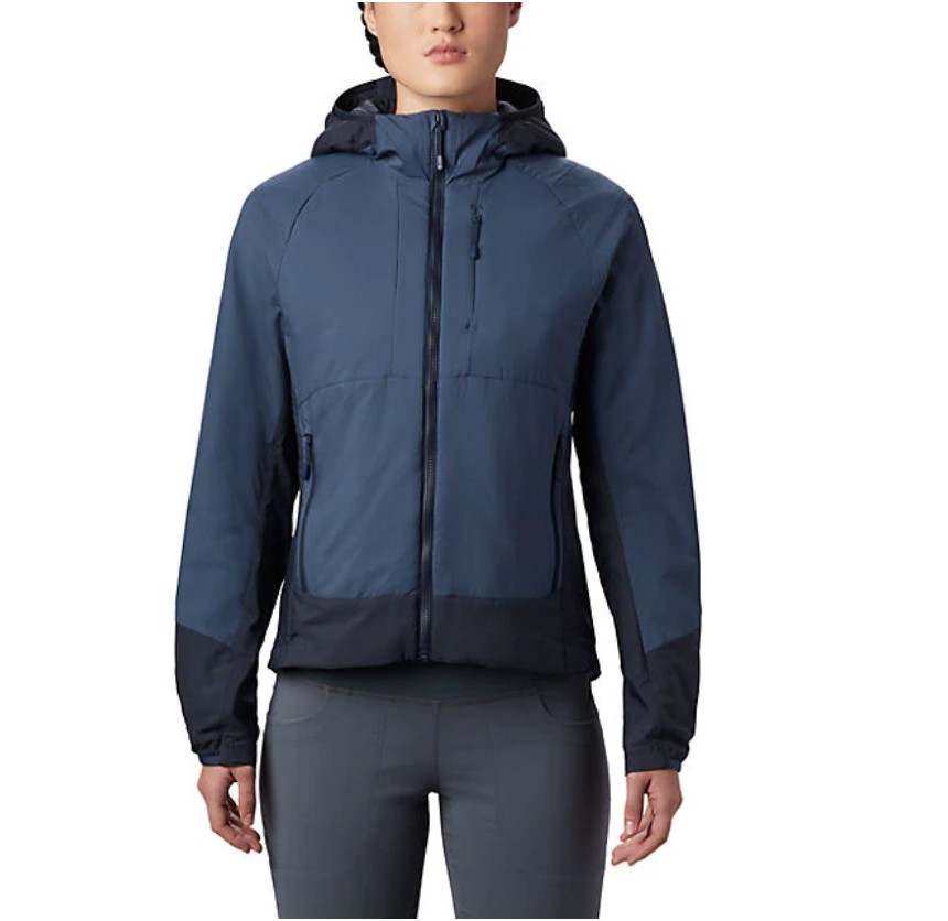 mountain hardwear kor cirrus hybrid hoody for women insulated jacket review