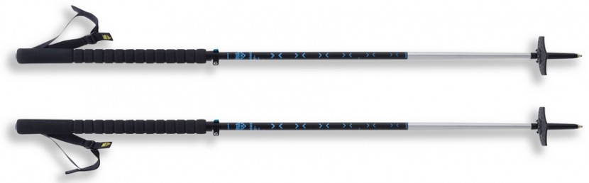 backcountry ski poles - baton poles feature no contouring on the grip, which is made of foam...