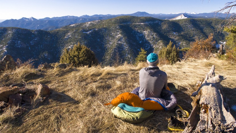 backpacking sleeping bag - waking up to the neighborhood views right outside of boulder, co...