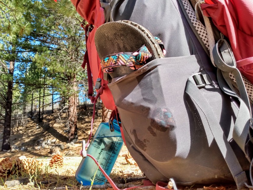 sandals womens - if a model is light and slim enough to tuck into a backpack side...