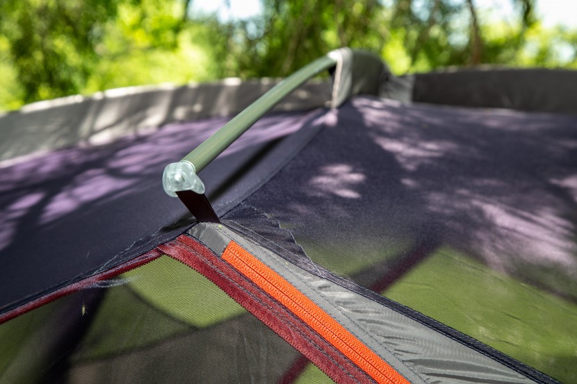 big agnes bunk house 4 - the shorter non-structural &quot;loft&quot; pole atop the bunk house. this is...