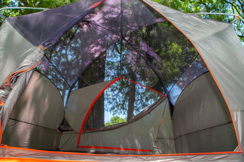 big agnes bunk house 4 - room with a view.  worm&#039;s eye view of the bunk house 4.
