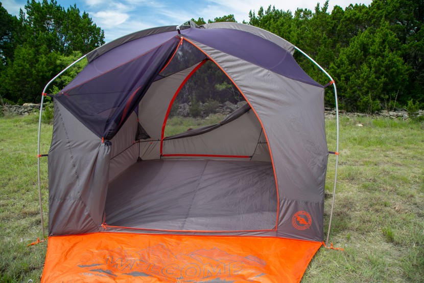 big agnes bunk house 4 - welcome to the bunk house. two wide doors and a high-walled interior...