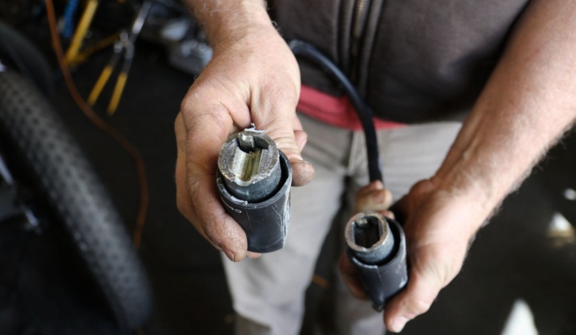 via velo u lock with cable - we were able to cut through the shackle of the via velo u-lock with...