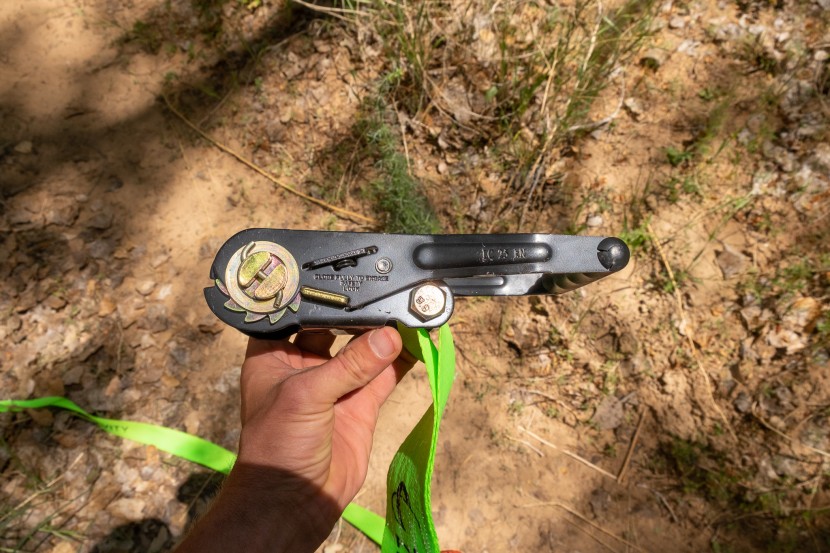 zero gravity kit - its basic ratchet is more or less identical to other basic slackline...