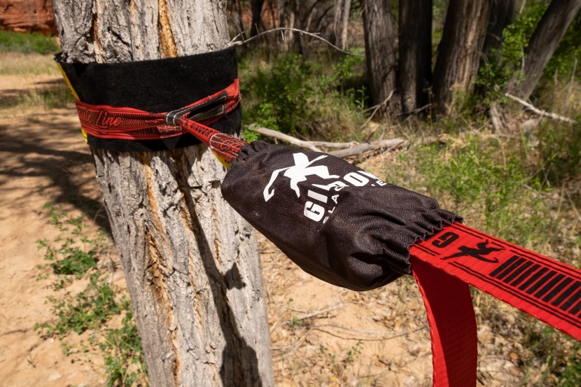 gibbon slacklines classicline xl - the ratchet cover adds extra safety by assuring you don&#039;t forget to...