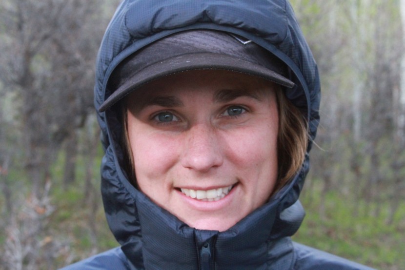 insulated jacket womens - a look at the elasticized hood without a helmet. it&#039;s comfortable...