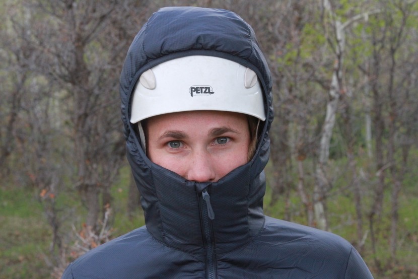 arc&#039;teryx nuclei fl for women - the insulated hood is helmet-compatible while the neck of the jacket...