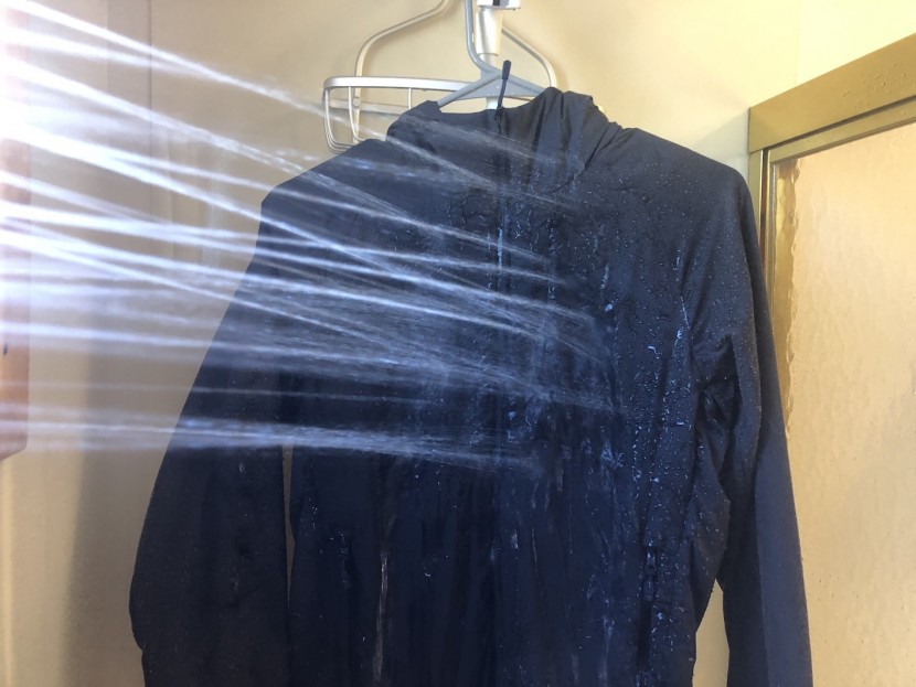 mountain hardwear kor cirrus hybrid hoody for women - in our shower tests, we blast the jacket with water for one minute...