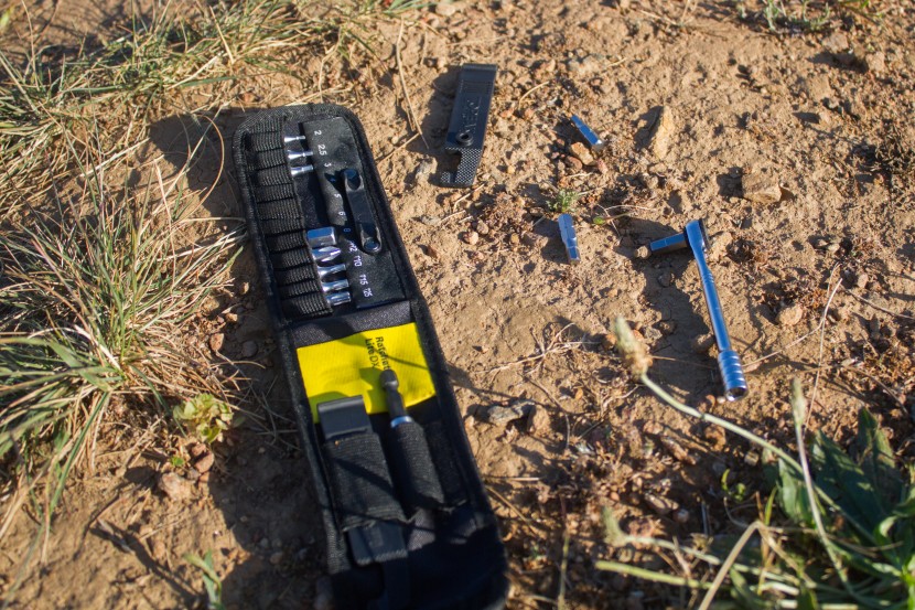 topeak ratchet rocket lite dx tool kit - the small bits are easily lost if you're not paying close attention.