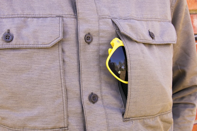 a zippered stash pocket helps keeps items secure, or can double as...
