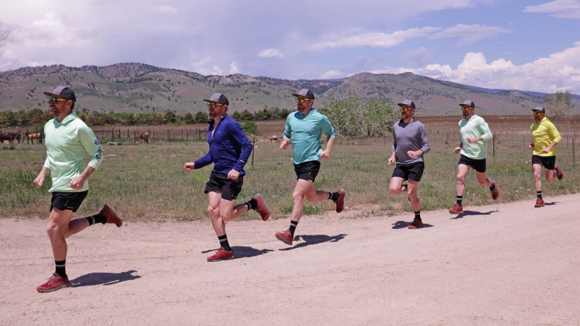 sun shirt - testing high activity performance of hooded sun shirts.