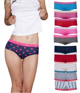 Emprella Womens Cotton Bikini Underwear Set, Seamless Ladies Panties