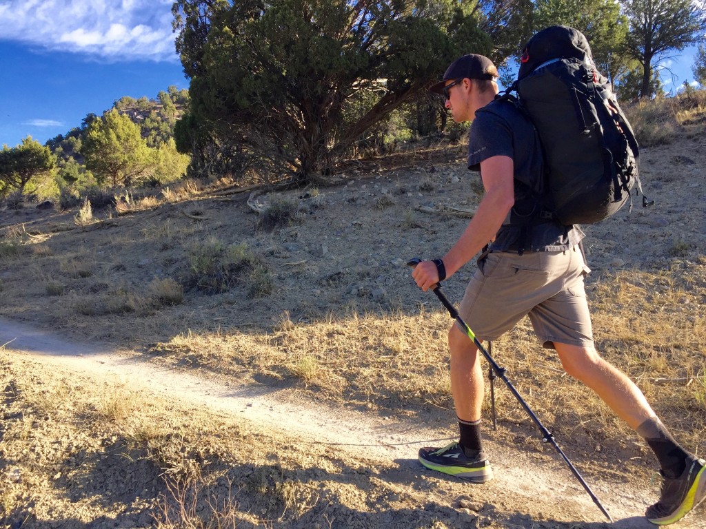 Cascade Mountain Tech Carbon Fiber Quick Lock Cork Grip Trekking Poles -  Collapsible Walking or Hiking Stick Expandable to 54 