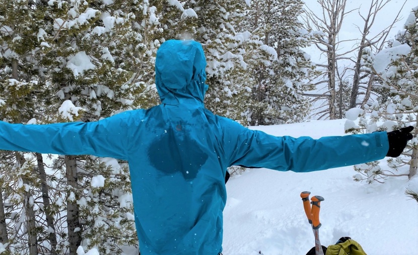 hardshell jacket - the gore-tex paclite fabric is breathable, but all...