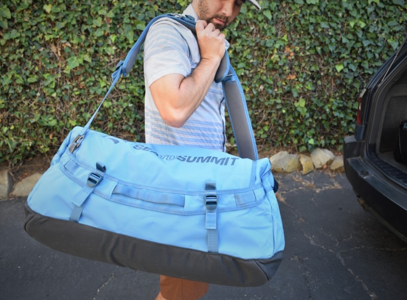 the two straps each have attachment points, allowing them to be...