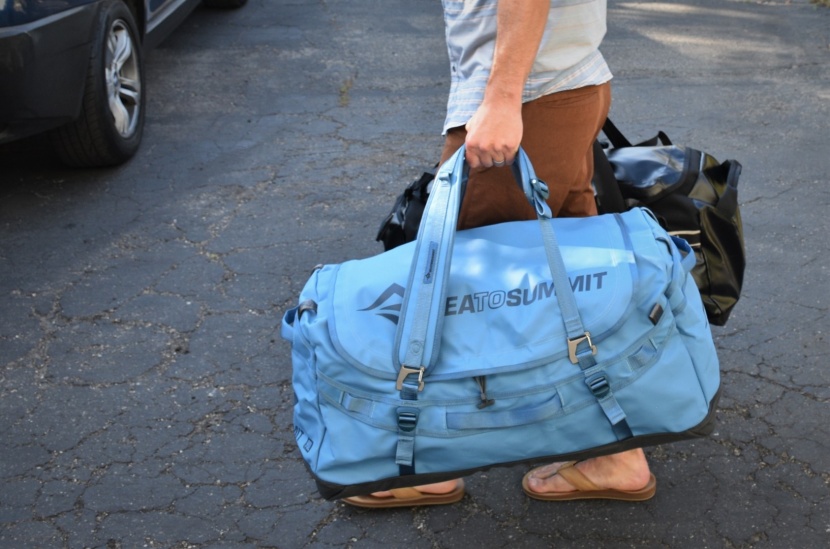 both the sea to summit (front) and gregory alpaca (rear) are...