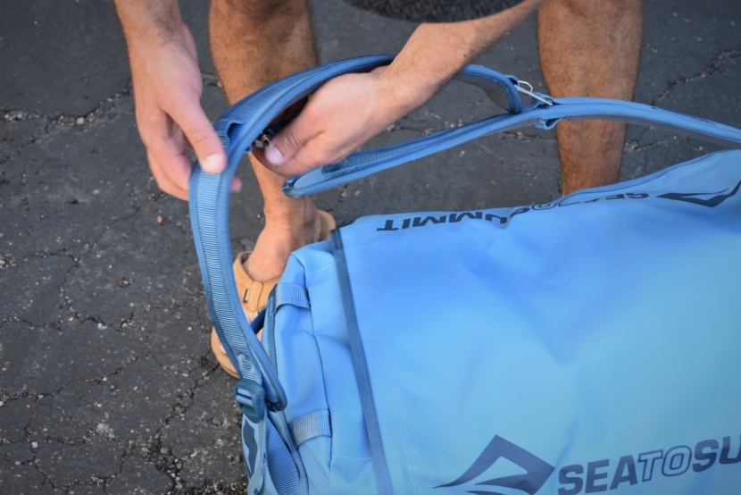 the sea to summit has easily adjustable straps to help you quickly...