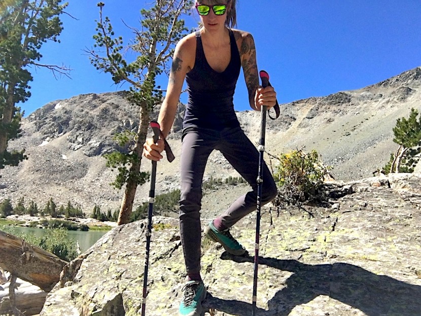 leki women's micro vario carbon - the micro vario carbon poles were adept over steep technical...
