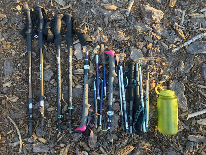 black diamond trail sport 3 - the packed length of the trail sport 3 (far left) compared to other...