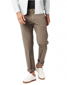 Casual Formal Mens Stretch Pants Business Slim Fit Straight Chino Trousers