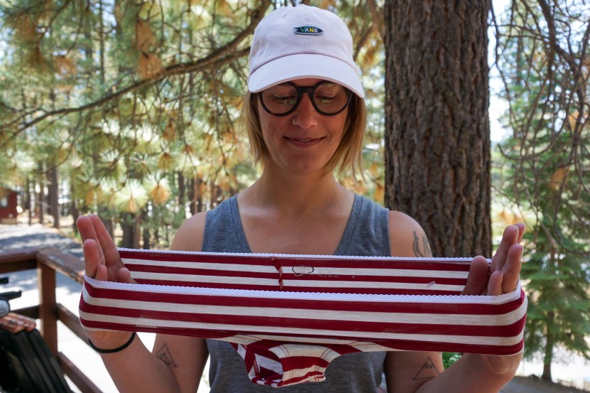 underwear womens - testing the durability by stretching each pair 200 times.