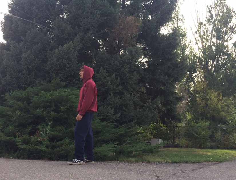 sweatpants mens - testing the warmth of the dri-power open bottom.