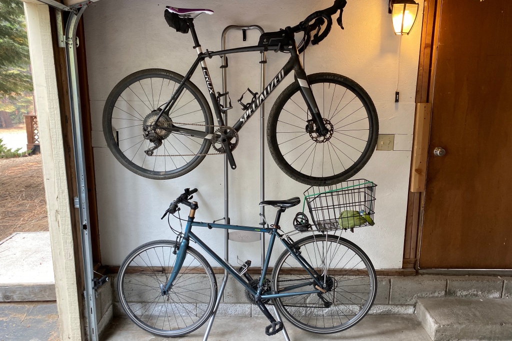 Wall Mounted Bike Rack for a Fat Tire Bike - Vertical Hang – Koova