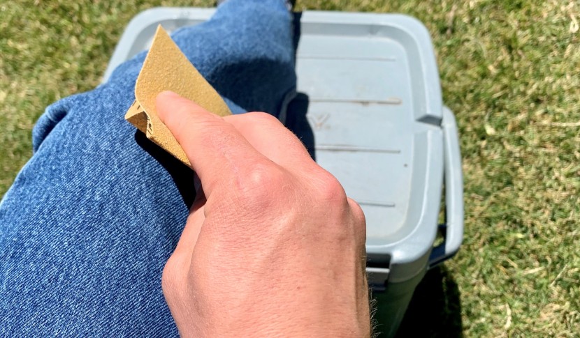 jeans mens - durability testing included sandpaper tests on knees and hems of all...