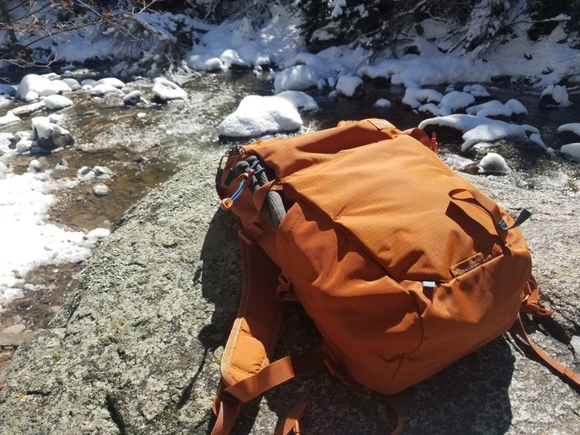 rei co-op ruckpack 18 - the ruckpack can easily handle abrasion without showing damage.