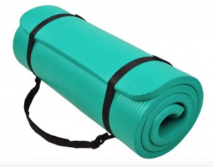 Extra Large & Cushioned Yoga Mat with Strap – 10mm & 12mm Thick Yoga Mat,  Non-Skid